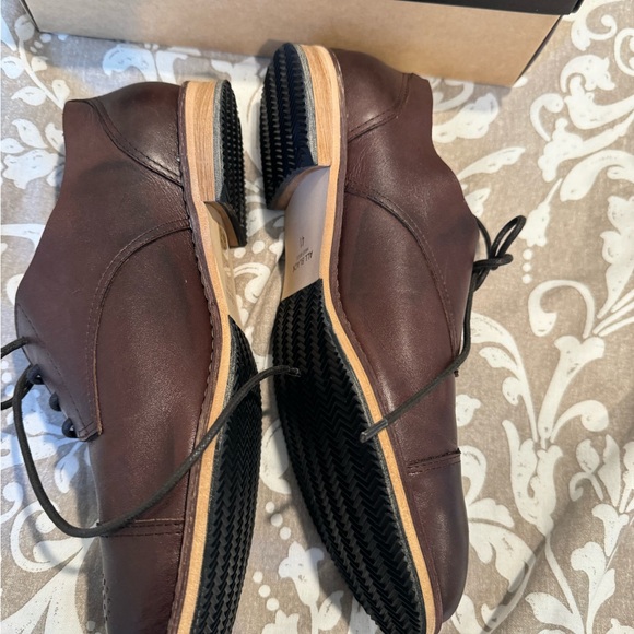 All Black Wing Tip Oxford Shoe Brown New Never Worn Size 41 (size 10) Handmade - Picture 4 of 6